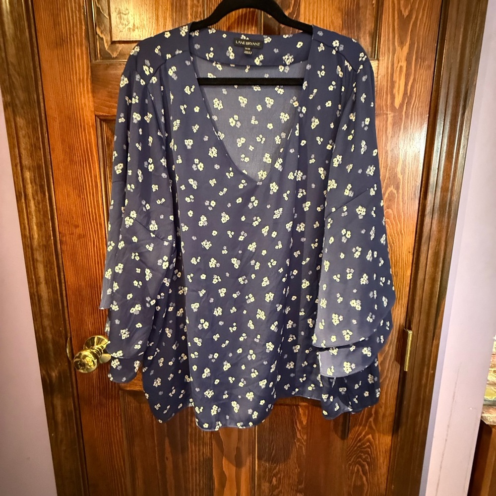 Floral Navy Blouse